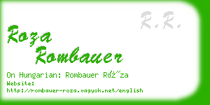 roza rombauer business card